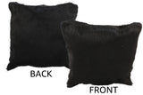 Solid Black Cowhide Pillow 16x16 #34972 by Hudson Hides