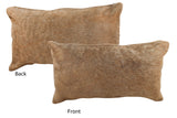 Caramel Cowhide Pillow 12x22 #35246 by Hudson Hides