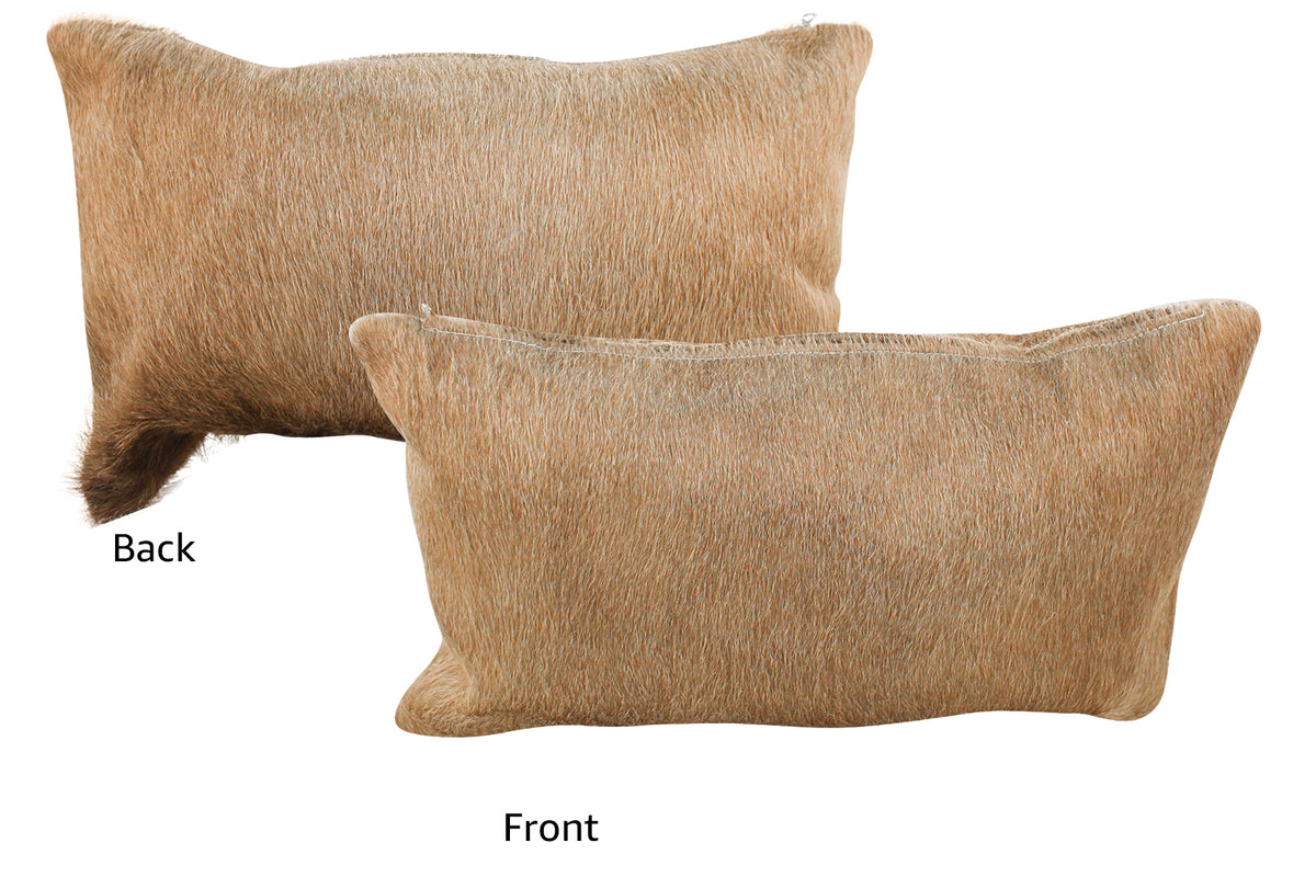 Caramel Cowhide Pillow #35285