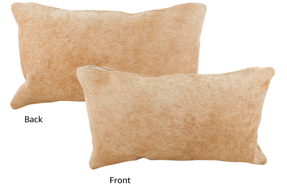 Beige Cowhide Pillow #35304