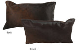 Chocolate Cowhide Pillow 12x22 #35442 by Hudson Hides