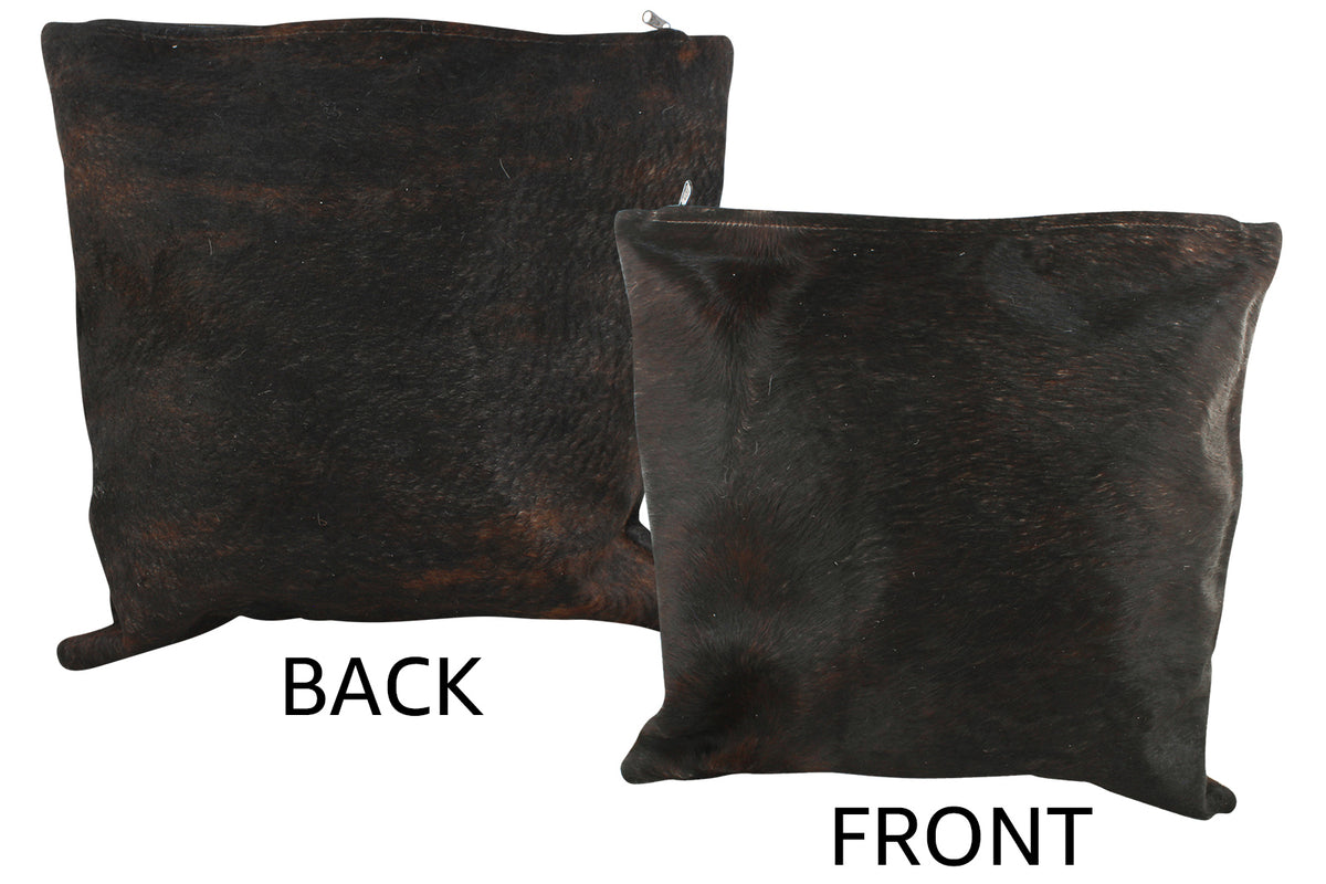 Dark Brindle Cowhide Pillow #35692