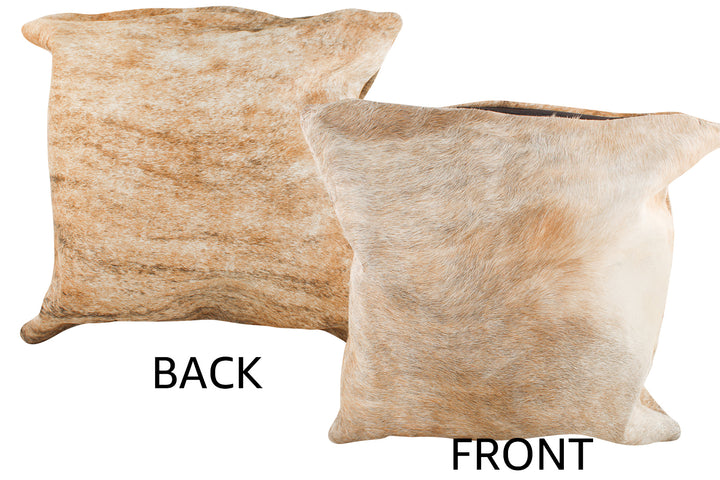 Light Brindle Cowhide Pillow 20x20 #35764 by Hudson Hides