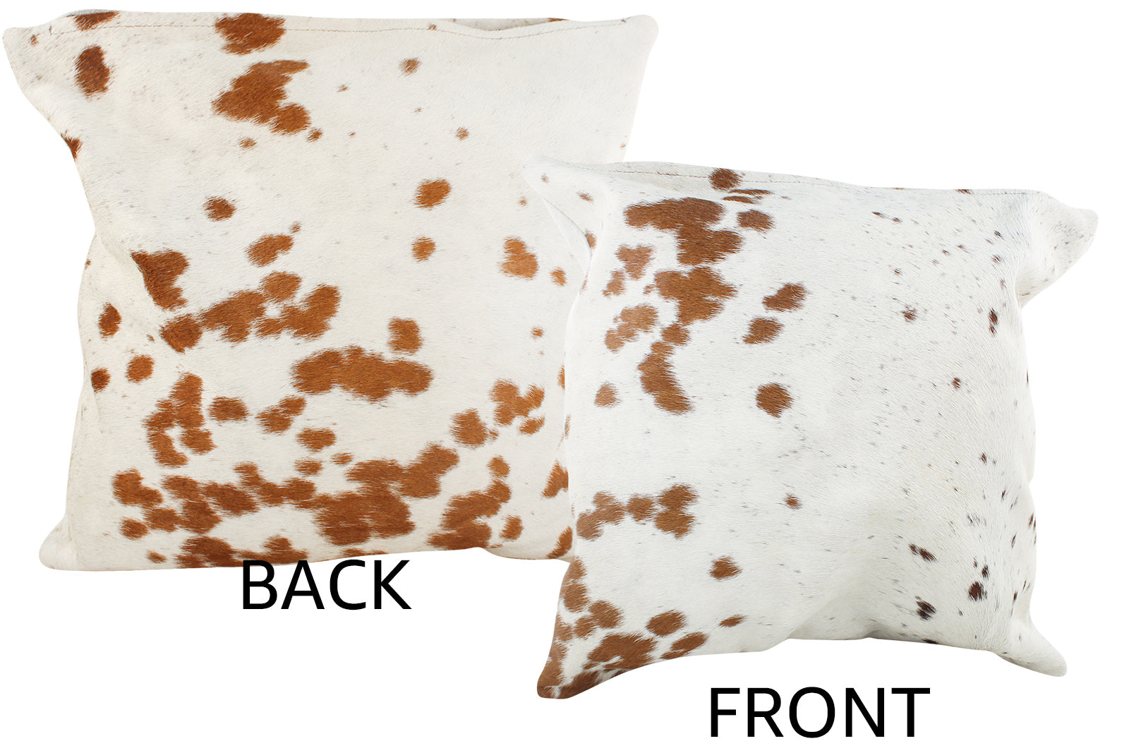 Brown and White Cowhide Pillow #35938