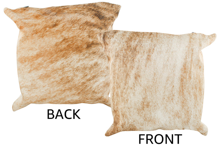 Light Brindle Cowhide Pillow 16x16 #36813 by Hudson Hides