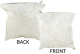 Salt and Pepper Black Cowhide Pillow 16x16 #36885 by Hudson Hides