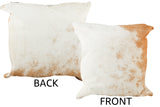 Brown and White Cowhide Pillow 16x16 #36974 by Hudson Hides
