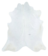 Solid White XX-Large Brazilian Cowhide Rug 7'6"H x 6'8"W #39095 by Hudson Hides