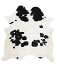 Black and White X-Large Brazilian Cowhide Rug 7'3"H x 6'10"W #40241 by Hudson Hides