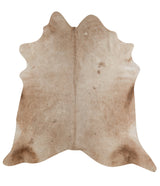 Champagne X-Large Brazilian Cowhide Rug 7'2"H x 6'11"W #42524 by Hudson Hides