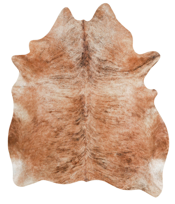 Light Brindle X-Large Brazilian Cowhide Rug 7'2"H x 6'0"W #42582 by Hudson Hides