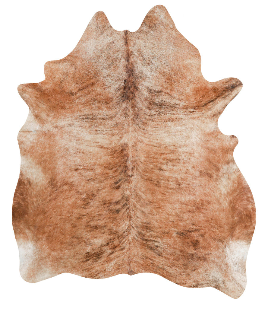 Light Brindle X-Large Brazilian Cowhide Rug 7'2"H x 6'0"W #42582 by Hudson Hides