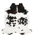Tricolor X-Large European Cowhide Rug 6'8"H x 6'10"W #43222 by Hudson Hides