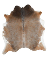 Grey with Beige X-Large Brazilian Cowhide Rug 6'11"H x 6'0"W #48648 by Hudson Hides