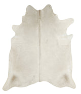 Solid White XX-Large Brazilian Cowhide Rug 7'9"H x 6'6"W #49876 by Hudson Hides