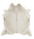 Solid White X-Large Brazilian Cowhide Rug 7'0"H x 6'6"W #49881 by Hudson Hides