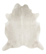 Solid White X-Large Brazilian Cowhide Rug 7'4"H x 6'7"W #49901 by Hudson Hides