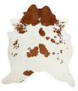 Brown and White XX-Large Brazilian Cowhide Rug 7'9"H x 6'9"W #51943 by Hudson Hides
