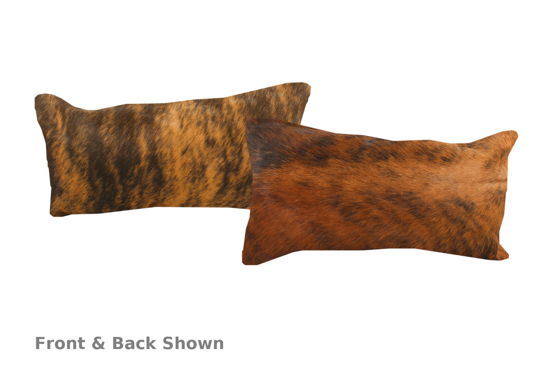 Medium Brindle Cowhide Pillow 12x22 #55261 by Hudson Hides