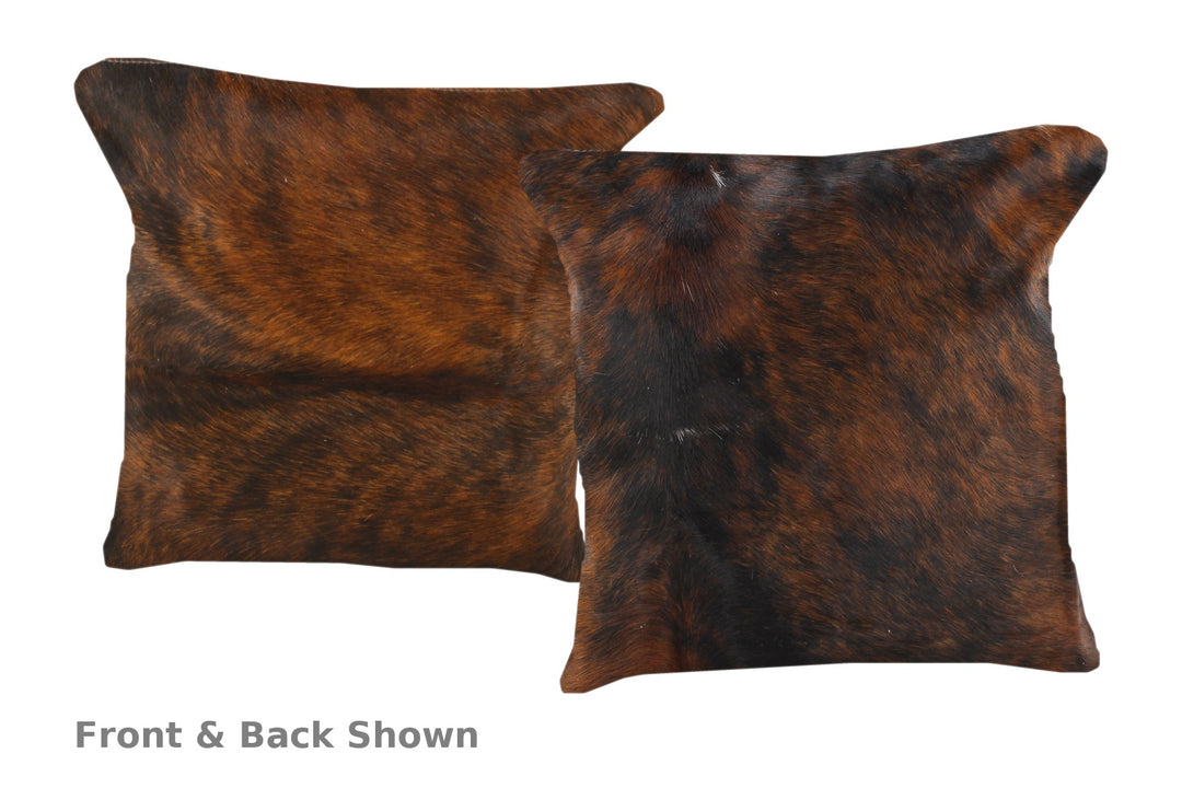 Medium Brindle Cowhide Pillow 16x16 #55448 by Hudson Hides