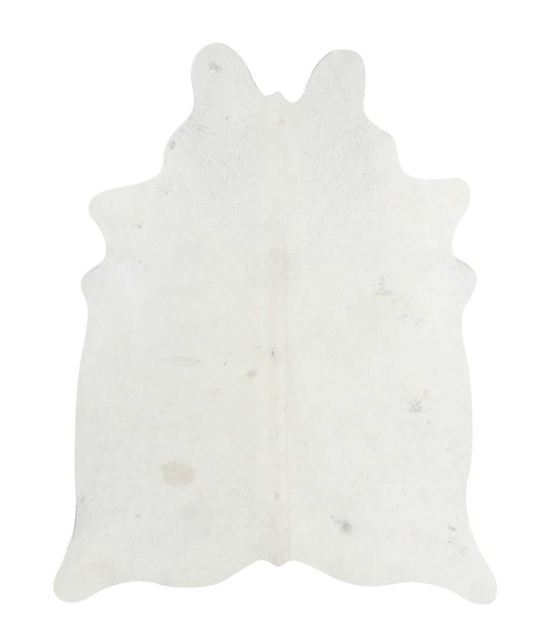 Ivory with Beige Large Brazilian Cowhide Rug 6'4"H x 5'1"W #58076 by H