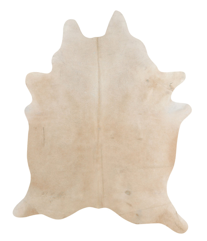 Beige X-Large Brazilian Cowhide Rug 7'5"H x 6'0"W #63252 by Hudson Hides