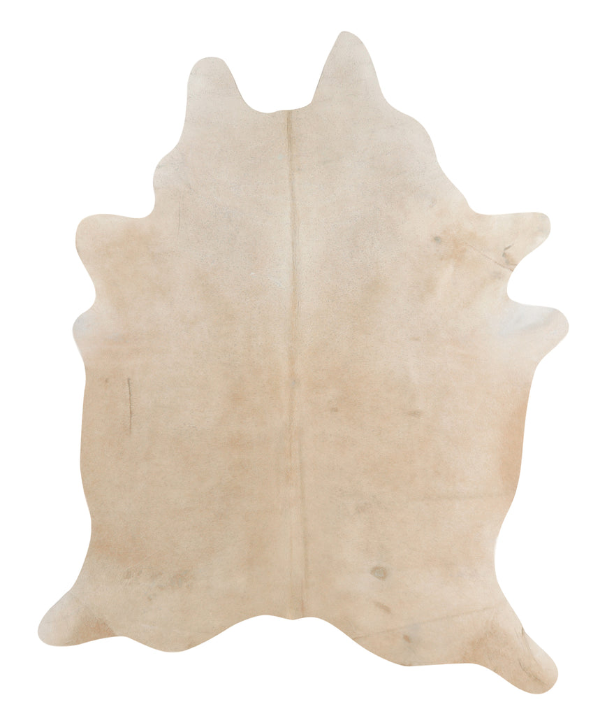 Beige X-Large Brazilian Cowhide Rug 7'5"H x 6'0"W #63252 by Hudson Hides