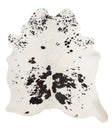 Black and White X-Large Brazilian Cowhide Rug 6'11"H x 6'2"W #64718 by Hudson Hides