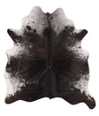Salt and Pepper Black Large Brazilian Cowhide Rug 6'2"H x 5'5"W #65068 by Hudson Hides