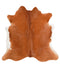 Solid Brown Large Brazilian Cowhide Rug 6'2