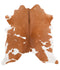 Brown and White Large Brazilian Cowhide Rug 5'10