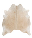 Beige X-Large Brazilian Cowhide Rug 7'0"H x 6'6"W #65980 by Hudson Hides