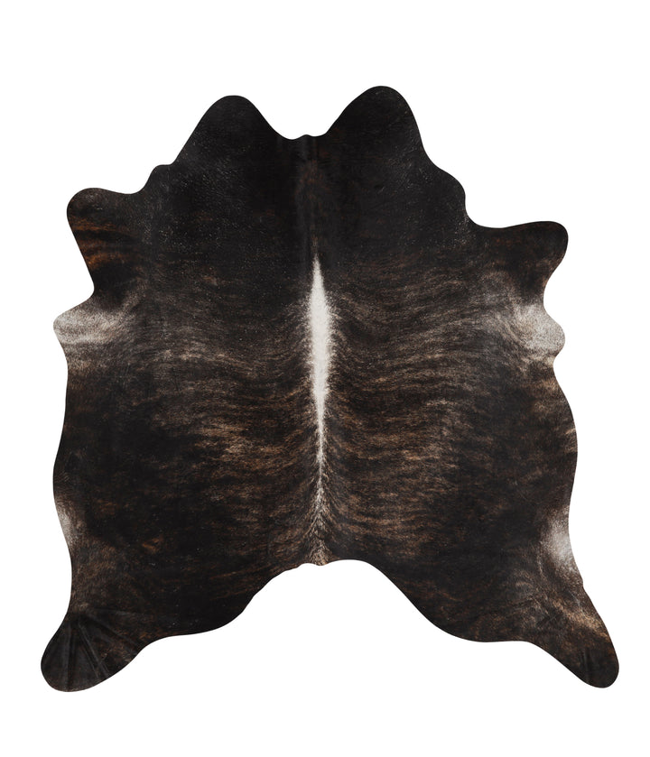 Grey Brindle X-Large Brazilian Cowhide Rug 6'7"H x 6'3"W #66036 by Hudson Hides