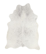 Salt and Pepper Black Large Brazilian Cowhide Rug 7'2"H x 5'5"W #66123 by Hudson Hides