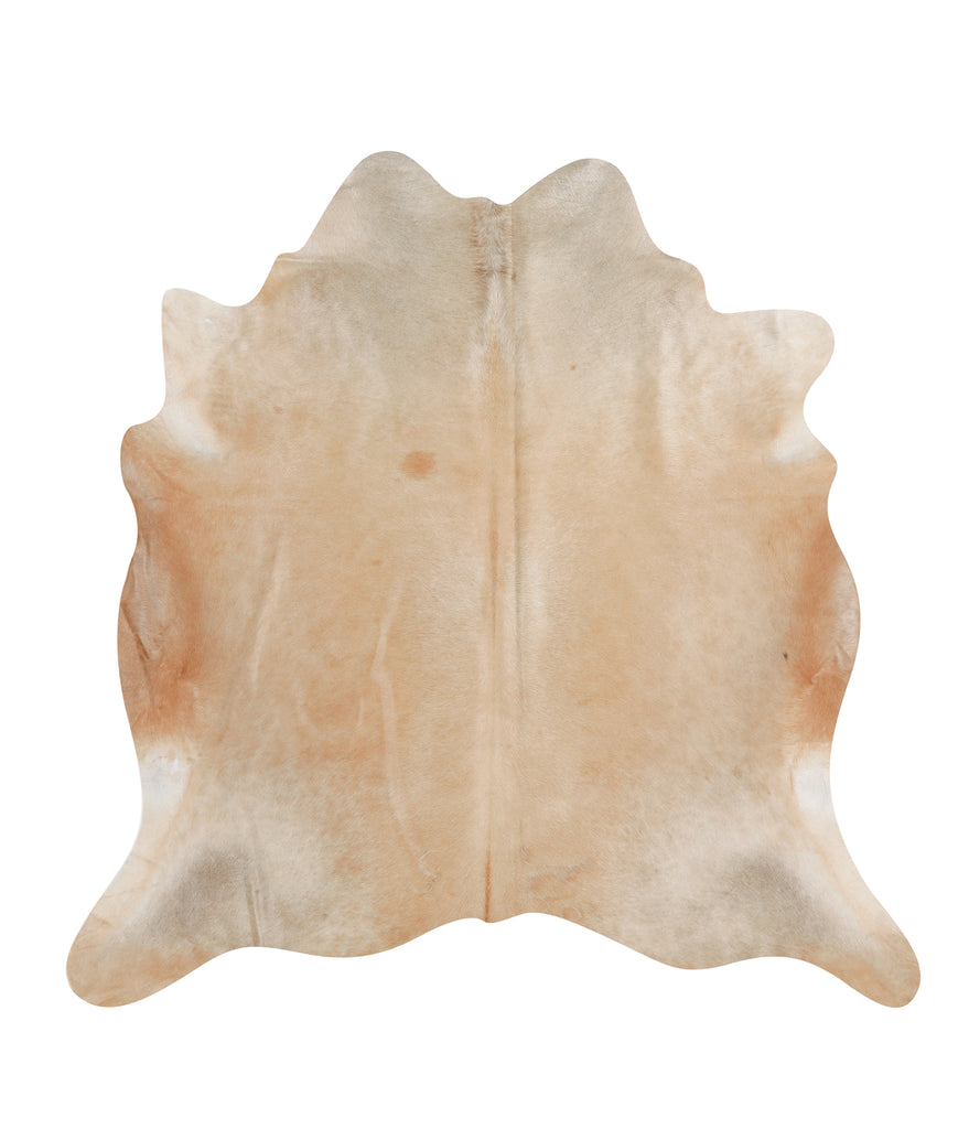 Light Caramel X-Large Brazilian Cowhide Rug 6'11"H x 6'10"W #66312 by Hudson Hides