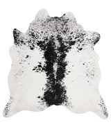 Salt and Pepper Black X-Large Brazilian Cowhide Rug 6'11"H x 6'6"W #68037 by Hudson Hides