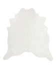 Solid White XX-Large Brazilian Cowhide Rug 7'4"H x 6'11"W #71637 by Hudson Hides