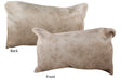 Grey with Beige Cowhide Pillow 12x22 #72764 by Hudson Hides