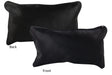Solid Black Cowhide Pillow 12x22 #73004 by Hudson Hides