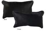 Solid Black Cowhide Pillow 12x22 #73004 by Hudson Hides