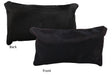 Solid Black Cowhide Pillow 12x22 #73035 by Hudson Hides