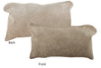 Grey with Beige Cowhide Pillow 12x22 #73262 by Hudson Hides