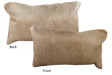 Champagne Cowhide Pillow 12x22 #73681 by Hudson Hides