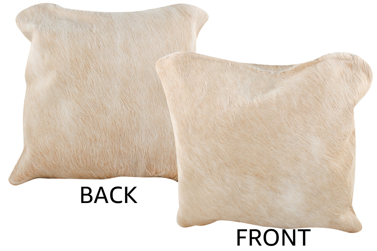 Beige Cowhide Pillow #74556