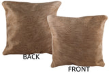 Taupe Cowhide Pillow 16x16 #74734 by Hudson Hides