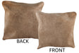 Taupe Cowhide Pillow 16x16 #74761 by Hudson Hides
