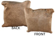 Taupe Cowhide Pillow 16x16 #74766 by Hudson Hides