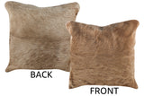 Taupe Cowhide Pillow 16x16 #75272 by Hudson Hides