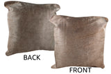 Taupe Cowhide Pillow 20x20 #76596 by Hudson Hides