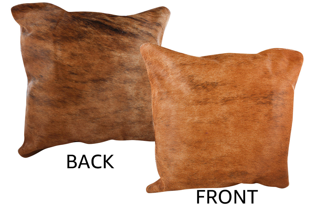 Medium Brindle Cowhide Pillow 20x20 #76610 by Hudson Hides